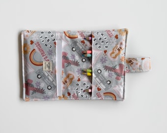 Crayon wallet in God’s promises  / roadtrip activity/ valentines gift / travel / party favors / birthday gift