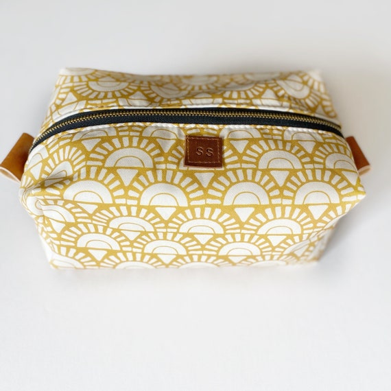 Boho Sunshine Amber Boxy Makeup Bag Vanity Bag Travel Bag Handmade Gifts for Her Etsy Ireland