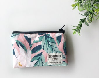 Indy bloom tropical floral mini coin purse