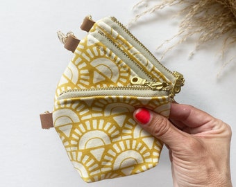 Itty bitty pouch with keychain in my Indy bloom amber sunshine