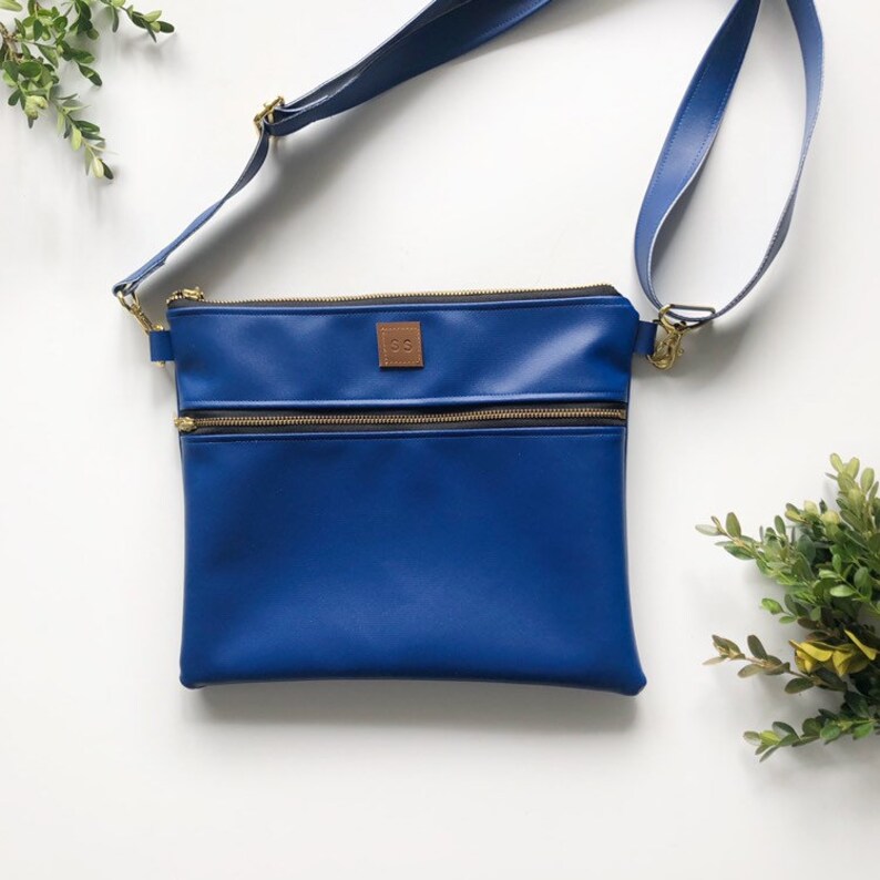 royal blue crossbody purse