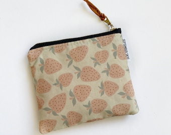 Strawberry square mini pouch