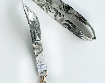 Lanyard / ID Badge / botanical fern green