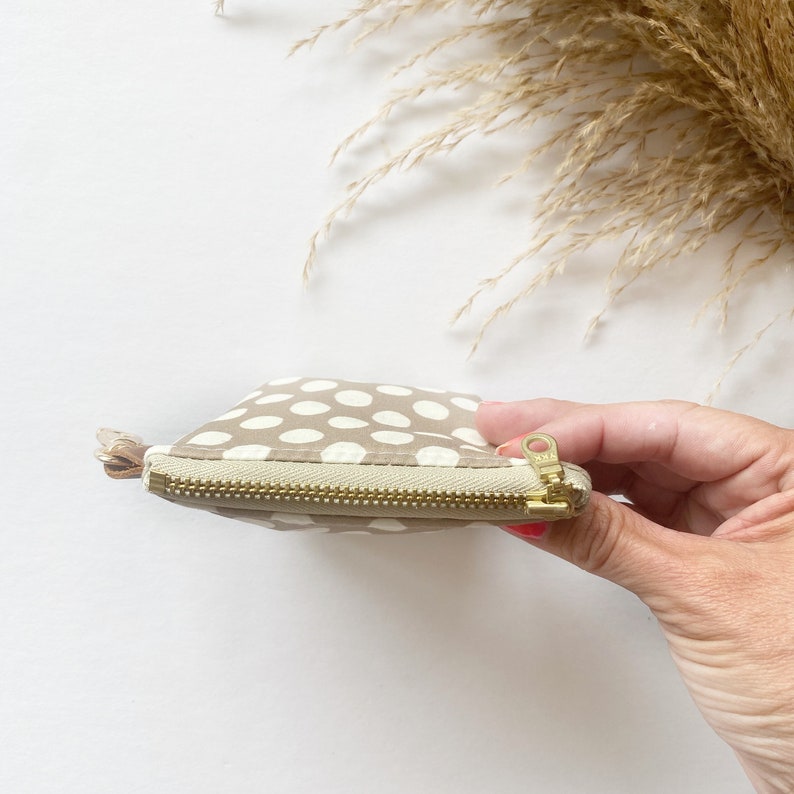 Itty bitty pouch with keychain in boho stripe image 2