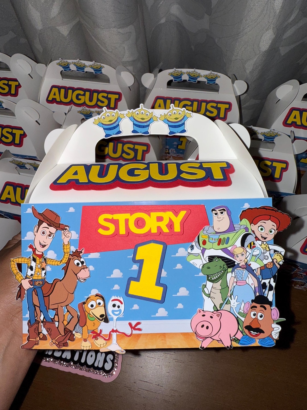 Toy Story Favor Boxes/ Gable Boxes Personalized - Etsy