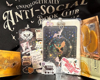 Caja Kindle para lectores de fantasía / Accesorios literarios, pegatinas y colgantes de Romantasy