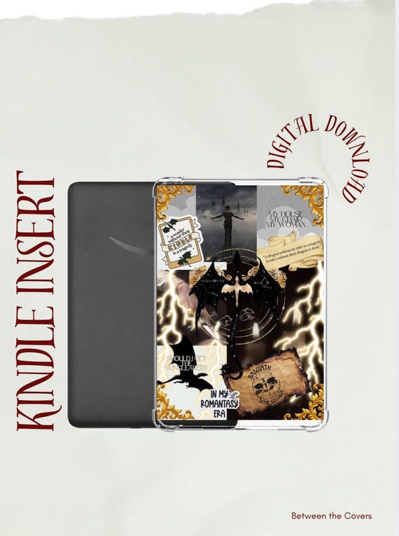 Fourth Wing Inspired Kindle insert