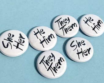 Little Pronouns | 1 Inch Pins