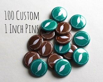 100 Custom 1 Inch Pins - Etsy Shop promotion - Musicians - Birthday