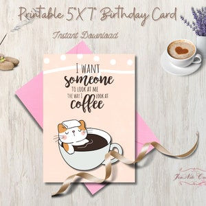 Cute Birthday Card Adult Birthday Greeting Card Funny Greeting  Card Birthday Printable Birthday Card Instant Download Printable fun card