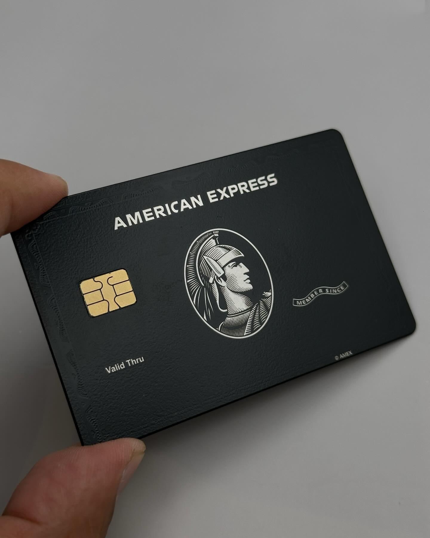 Amex Black Card Replica Custom Metal Card, Stainless Steel