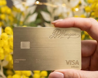 Luxury JP Morgan Metal Card: Custom Collector's Item, Stainless Steel Engraved Luxury Gift
