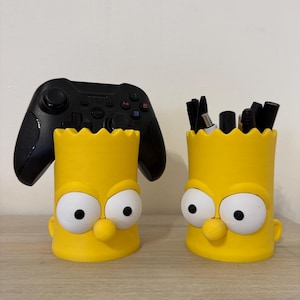 Bart Simpson Controller-Halterung / Controller-Ständer oder Stifthalter Bart Simpson / Simpson Geschenk