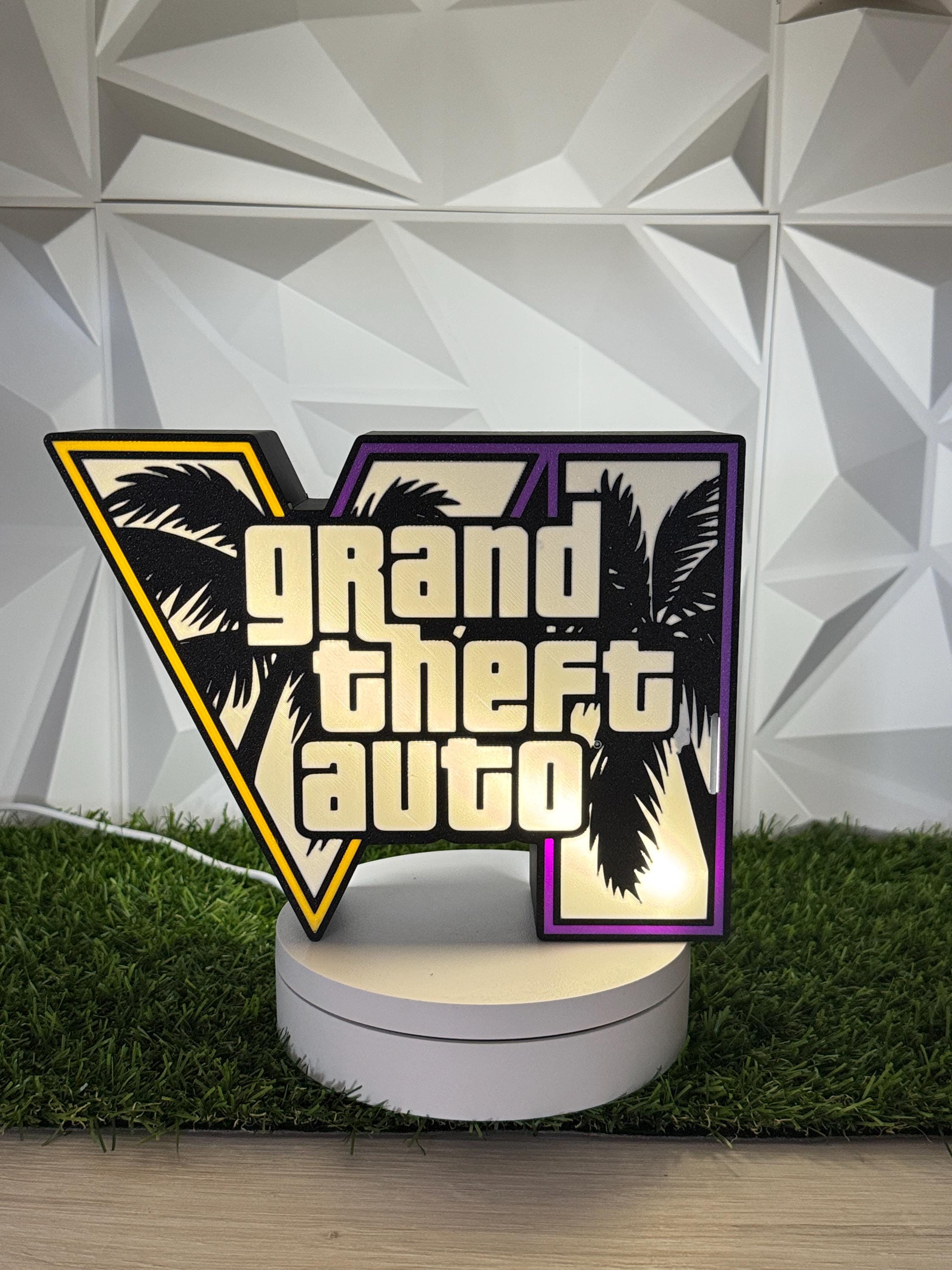 Grand Theft Auto Light Box - Etsy