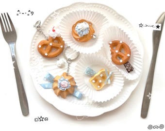 Whimsical Bakery Hairclip| Keychain, Cute Y2K Decora Style Accessory