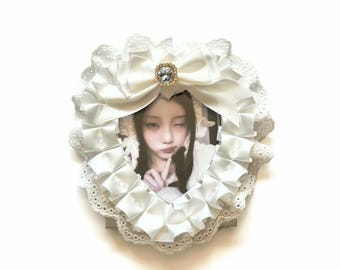 Handmade Angel Lace Ribbon Frame