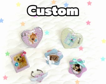 Custom Resin Ring , Personalized gift
