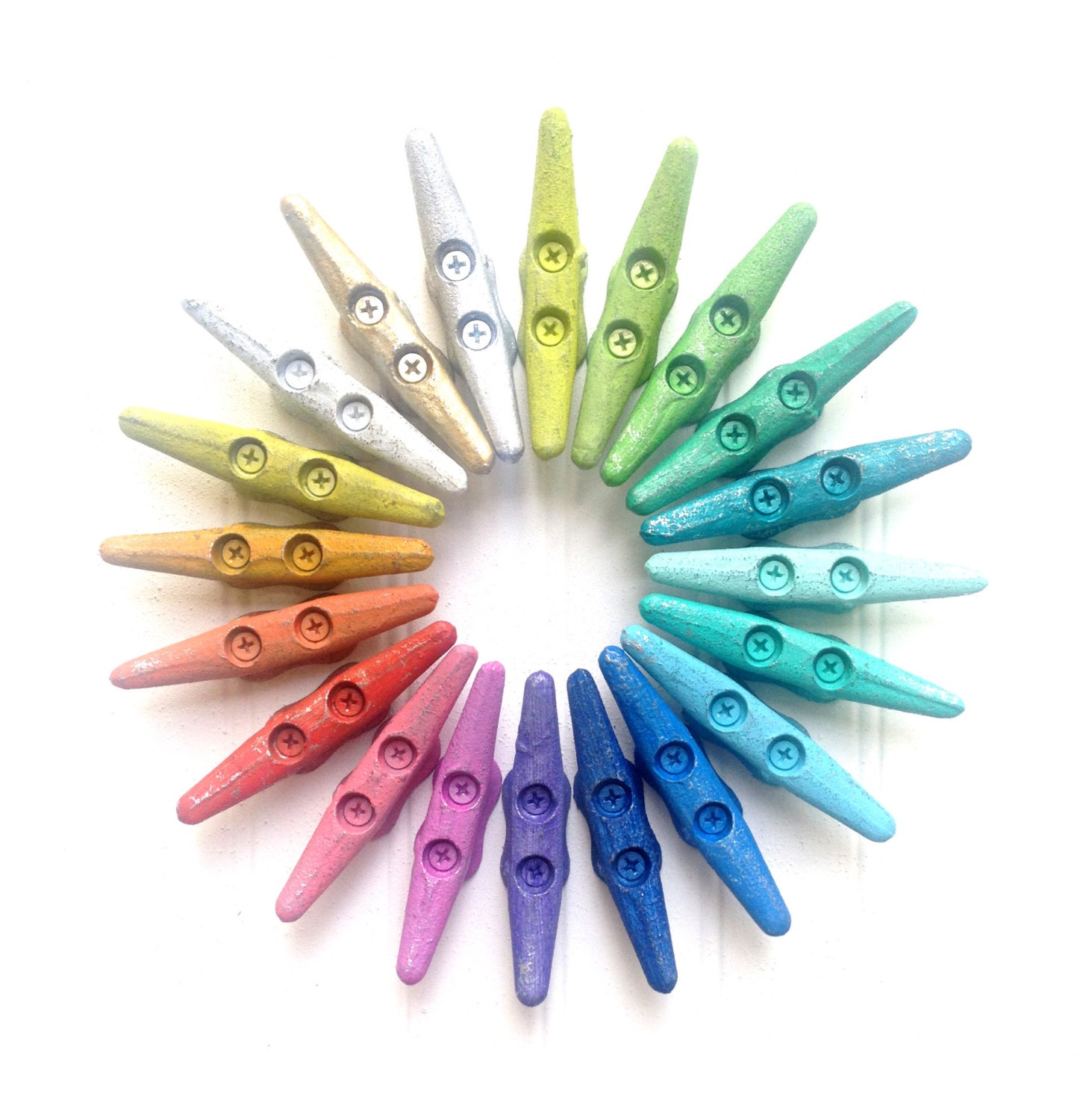 CUSTOM 4 distressed Boat cleat custom color drawer pull Etsy