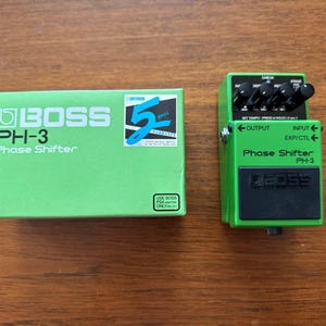 Boss PH-3 Phase Shifter Guitar Pedal Effector Electric Guitar Green Black W/ Box