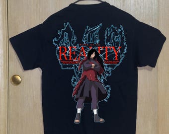 Naruto Shippuden Madara Shirt, Uchiha Clan Anime Tee, Otaku Streetwear, Naruto Fan Gift for Anime Lovers