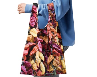 The Spicy Solution: Packable Hot Pepper Shopping Tote Bag