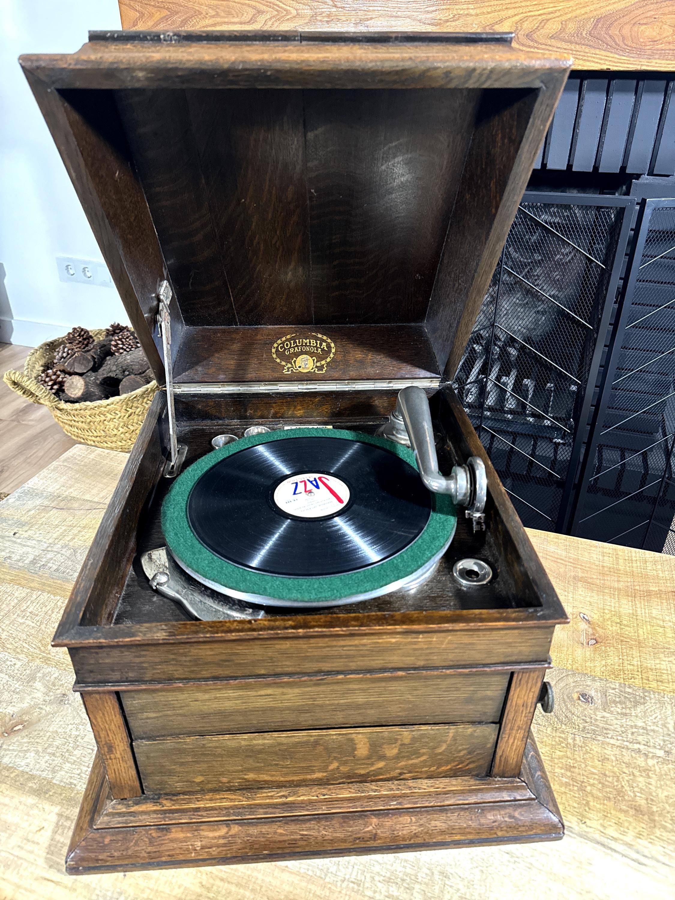 Columbia Grafonola レコードプレーヤー Antique Columbia Grafonola Record Player - Etsy