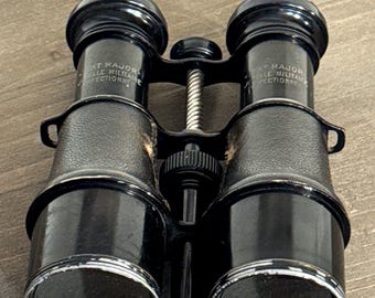 Antique French Military Binoculars État Major with Compass | WWI Field Glasses | Vintage Military Collectible c. 1900–1918