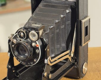 Antique Zeiss Ikon Ikonta 6x9 Camera c.1930 | German Folding Camera | Novar Anastigmat Lens | Medium Format Film Camera
