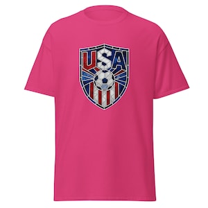USA Soccer World Cup 2026 T-Shirt | Stained Glass Shield Crest | USMNT USWNT Fan Tee