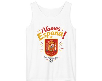 Spanien FIFA VM 2026 Linne - ¡Vamos España! Vit Ärmlös Tröja
