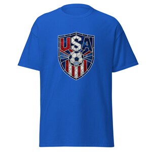 USA Soccer World Cup 2026 T-Shirt | Stained Glass Shield Crest | USMNT USWNT Fan Tee