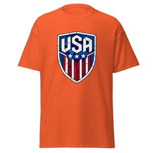 USA Soccer World Cup 2026 T-Shirt | Stained Glass Shield Design | USMNT USWNT Fan Tee