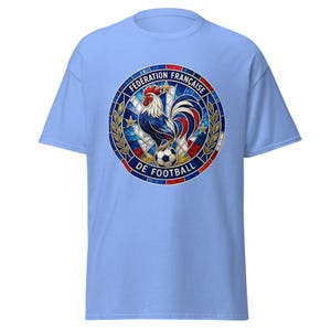 France FFF World Cup 2026 T-Shirt | Stained Glass Rooster Crest | Les Bleus Football Fan Tee
