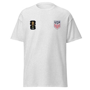 USA FifaWorld Cup 2026 T-Shirt - US Soccer Crest & Fifa Logo White Tee