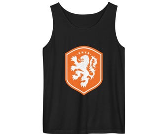 Nederländerna FIFA VM 2026 Linne - KNVB Orange Lejonsköld Svart Ärmlös Tröja
