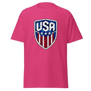 USA Soccer World Cup 2026 T-Shirt | Stained Glass Shield Design | USMNT USWNT Fan Tee