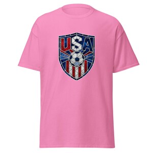USA Soccer World Cup 2026 T-Shirt | Stained Glass Shield Crest | USMNT USWNT Fan Tee