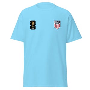 USA FifaWorld Cup 2026 T-Shirt - US Soccer Crest & Fifa Logo White Tee