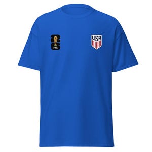 USA FifaWorld Cup 2026 T-Shirt - US Soccer Crest & Fifa Logo White Tee