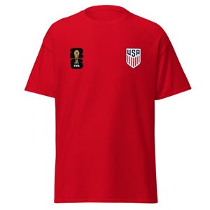 USA FifaWorld Cup 2026 T-Shirt - US Soccer Crest & Fifa Logo White Tee