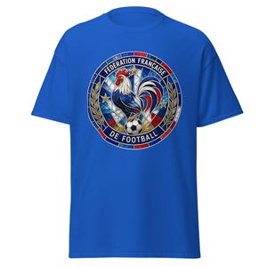 France FFF World Cup 2026 T-Shirt | Stained Glass Rooster Crest | Les Bleus Football Fan Tee