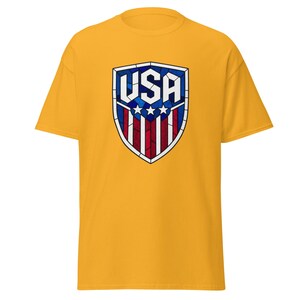 USA Soccer World Cup 2026 T-Shirt | Stained Glass Shield Design | USMNT USWNT Fan Tee