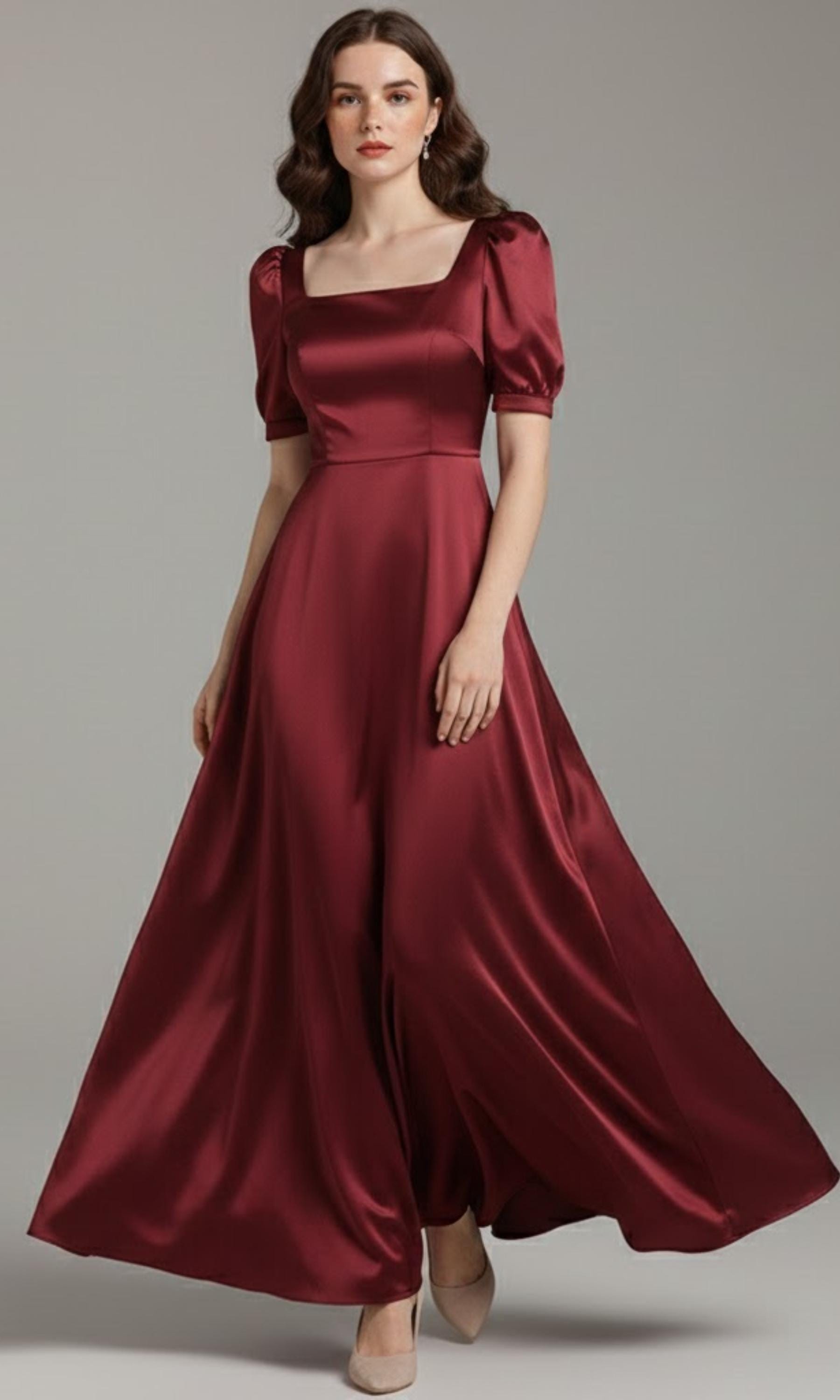 burgundy vampire dress Vampire dress main image 1