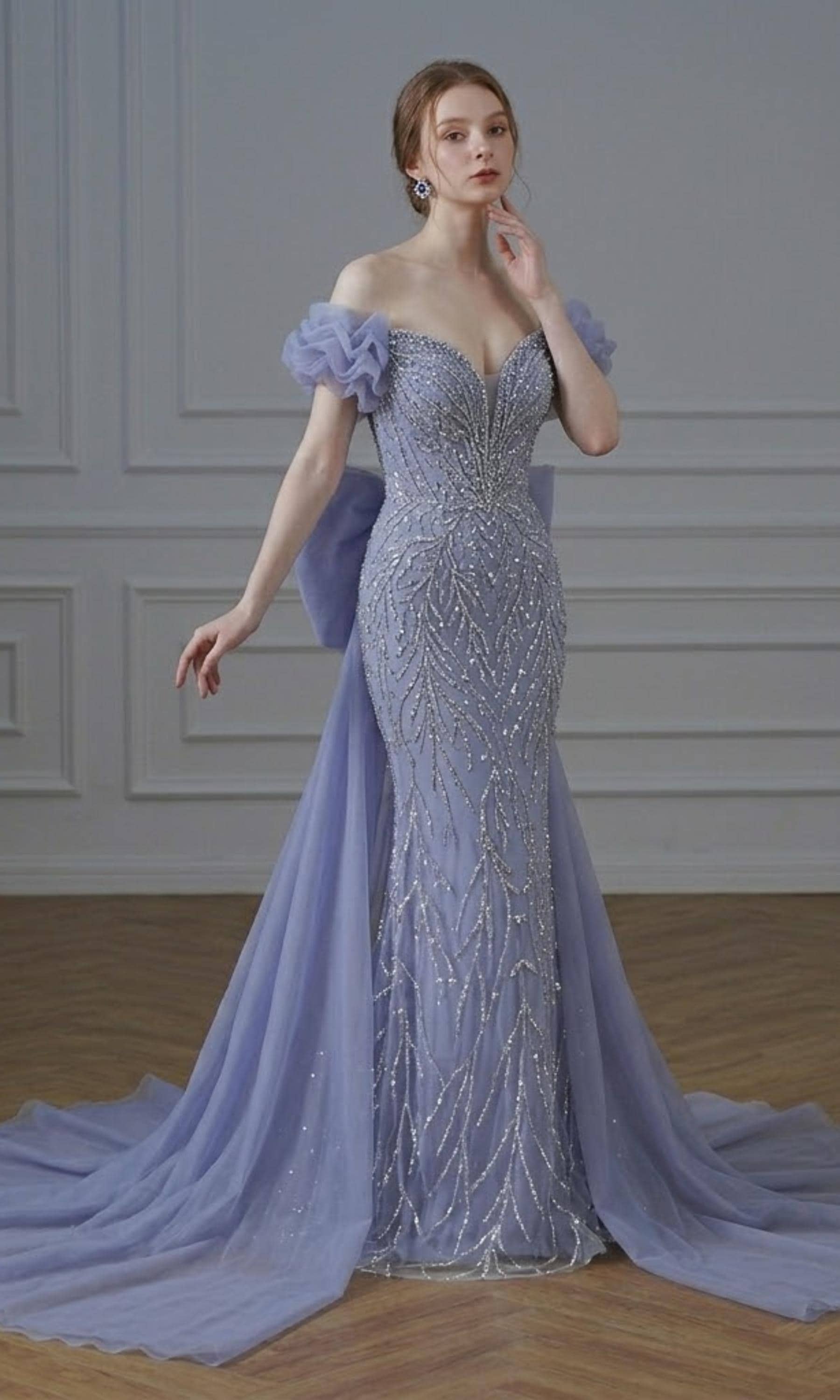 Blue Mermaid Gown