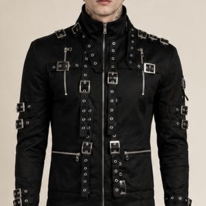 MJ Cosplay Rocket Metal Style Jacke für Bühnenauftritte und Musikvideo-Tribute – Ultimative 80er-Jahre-Tanzparty- und Halloween-Kostümjacke