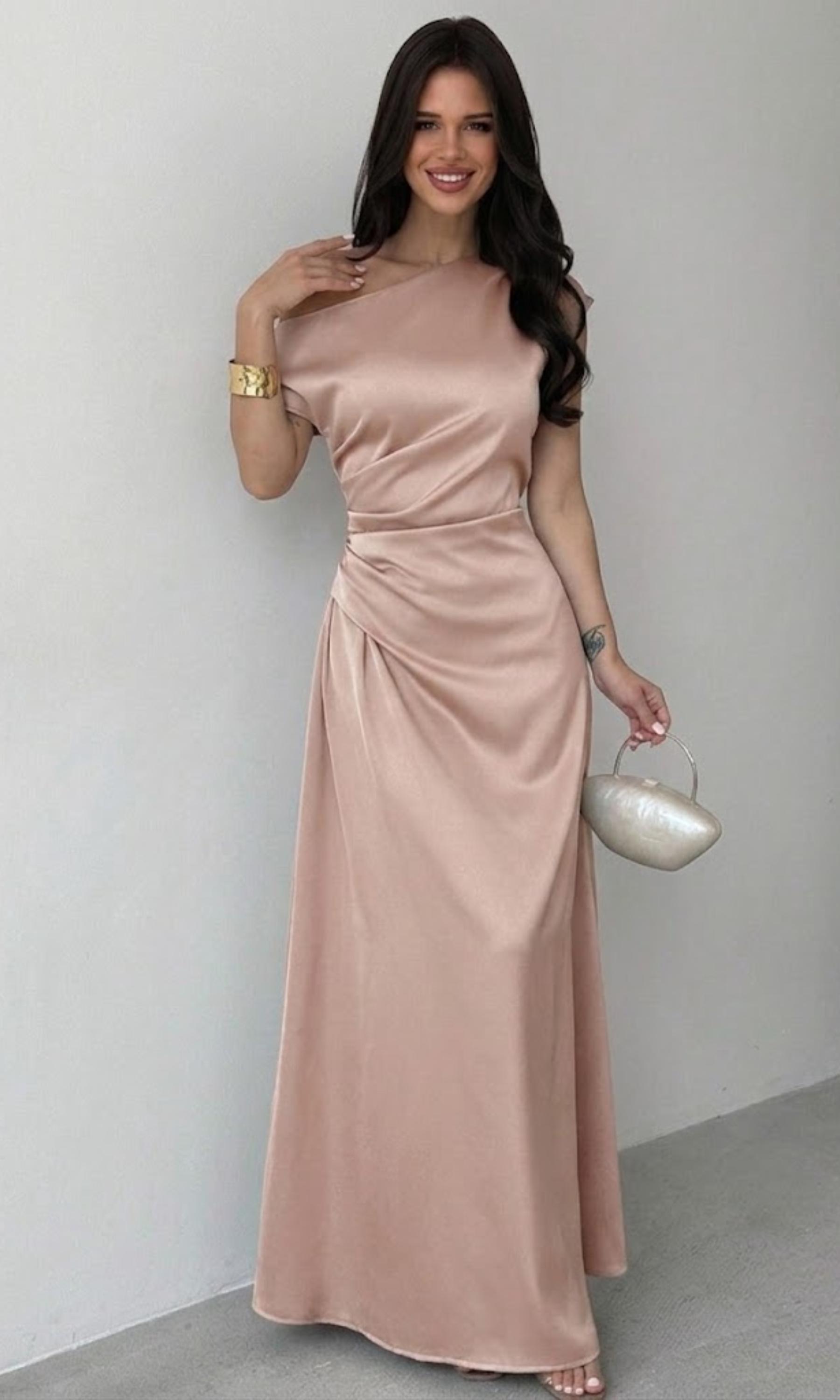 knee length dresses for ladies Low Back Midi Fishtail Dress main image 1