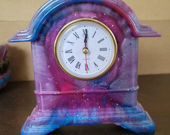 Colorful Resin mini Grand father clock