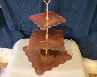 Resin 3 tier cupcake stand