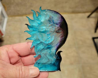 Resin sun and moon and turtle decor! Unique decoration for anywhere you choose!