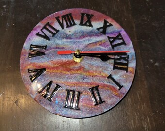 Colorful Resin circular clock
